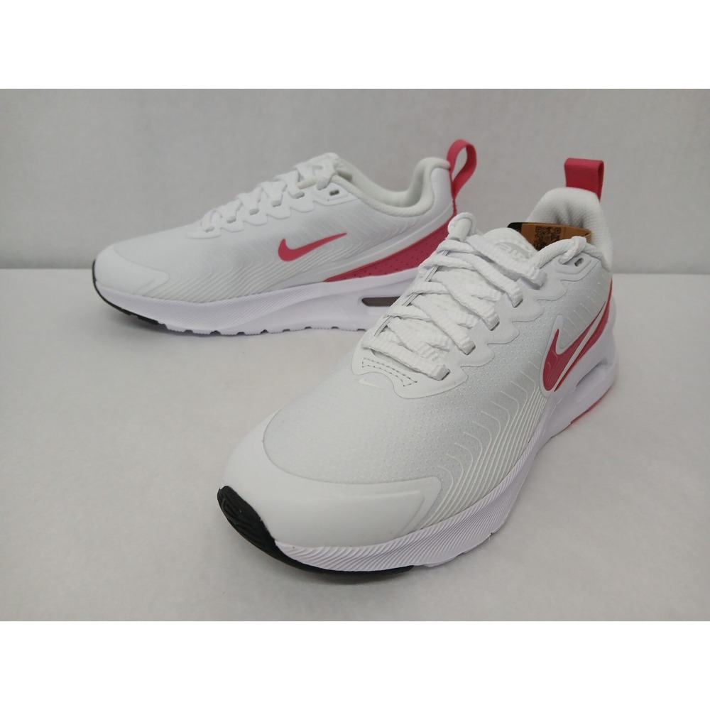 Nike Women's Air Max Nuaxis Running Shoes HF1233-100 White Aster‎ Pink Sz 6.5 - Picture 3 of 10